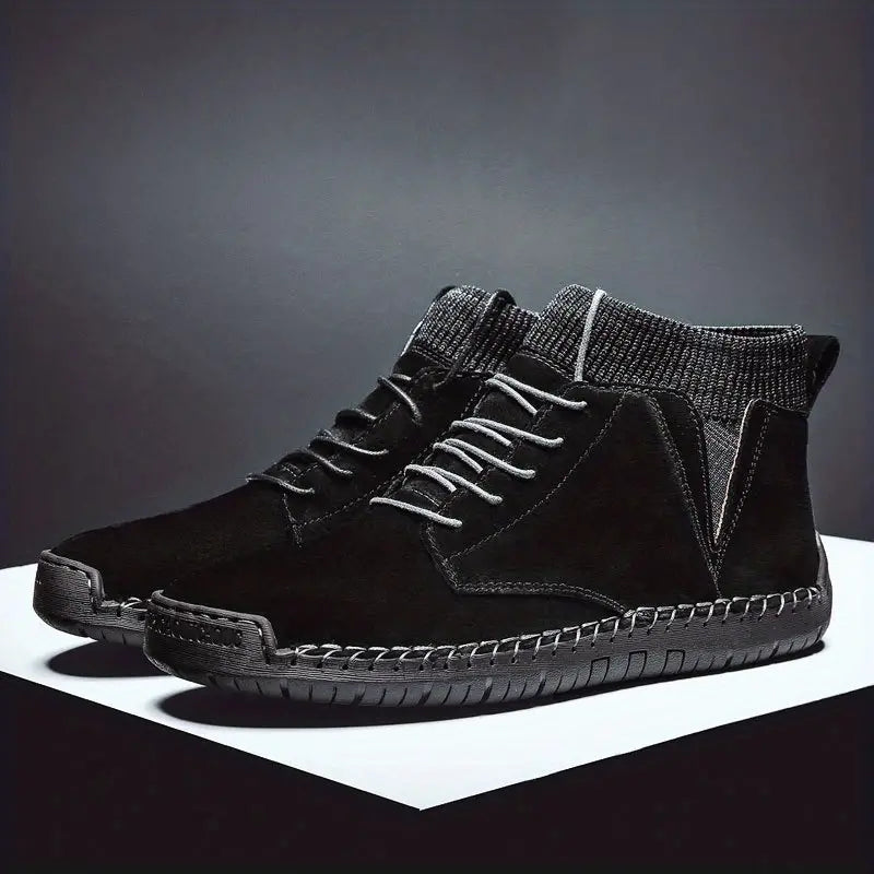 Herrenstiefel Klassisch Lederschuhe Winter