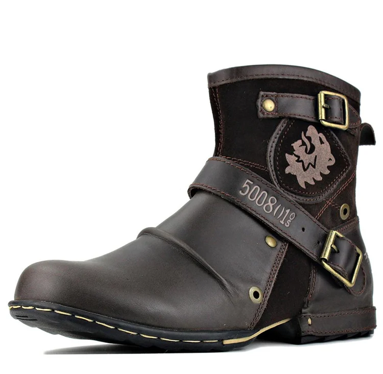 Herrenstiefel Robust Leder Stahlkappe