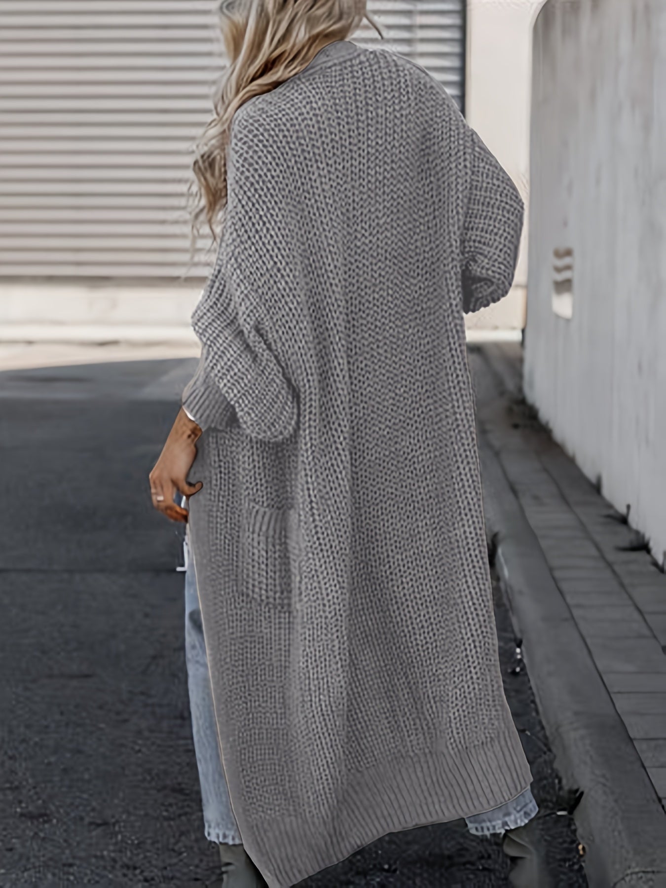 Wollcardigan Damen mit Taschen für Alltag Perfekt