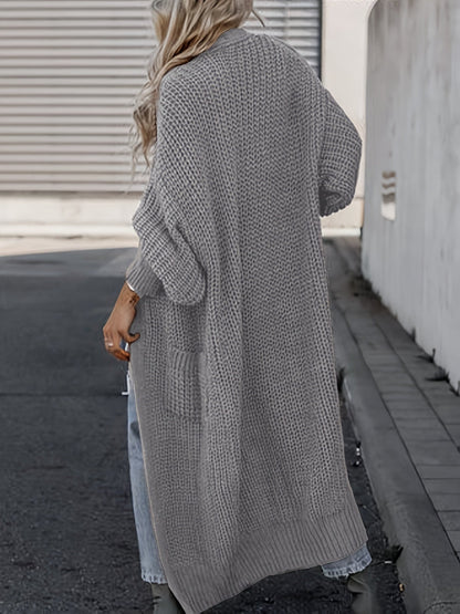 Wollcardigan Damen mit Taschen für Alltag Perfekt