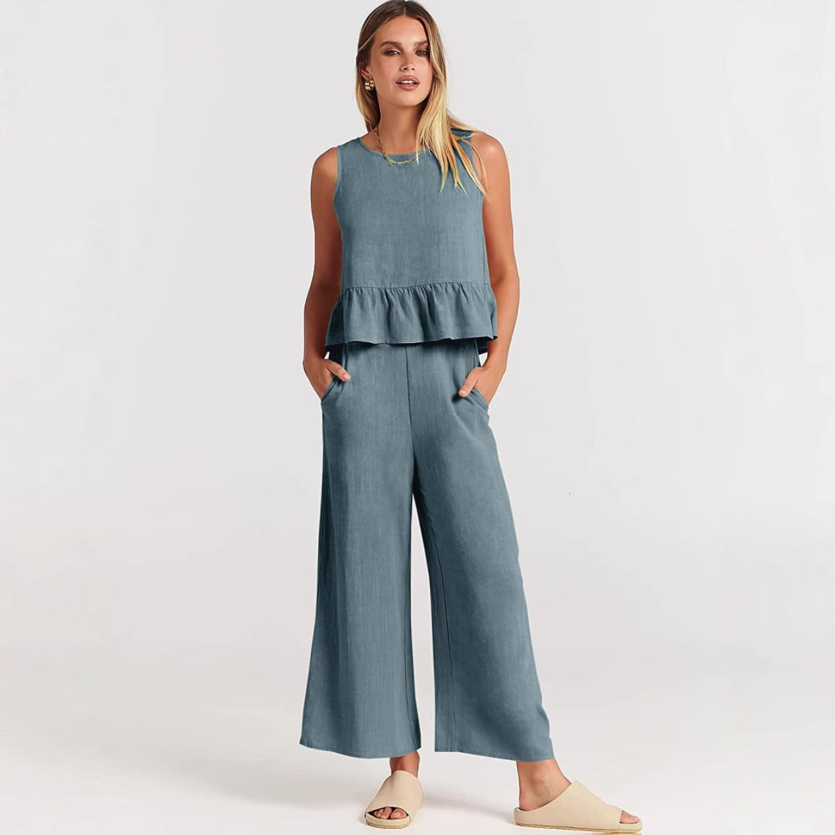 Freizeitanzug Weste Hose 9-Punkt-Set Sportlich