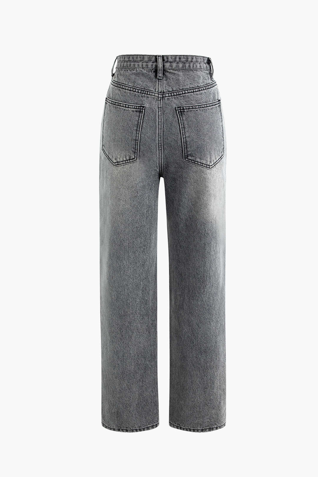 Damenjeans Asymmetrischer Bund Trendy Frauenjeans