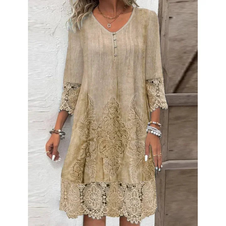 Kleid mit Pünktchen Damenkleid Elegant Kurz