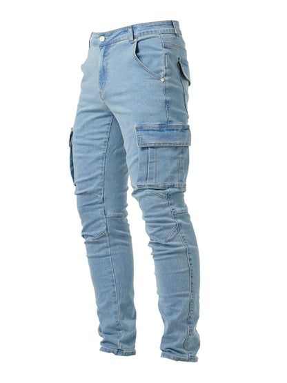 Herren Cargo Hose Stretch Elastisch Bequem