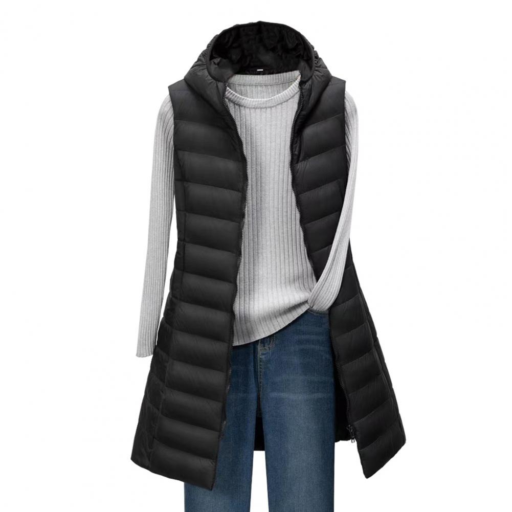 Langer Bodywarmer Dame Elegant Gefüttert Bequem