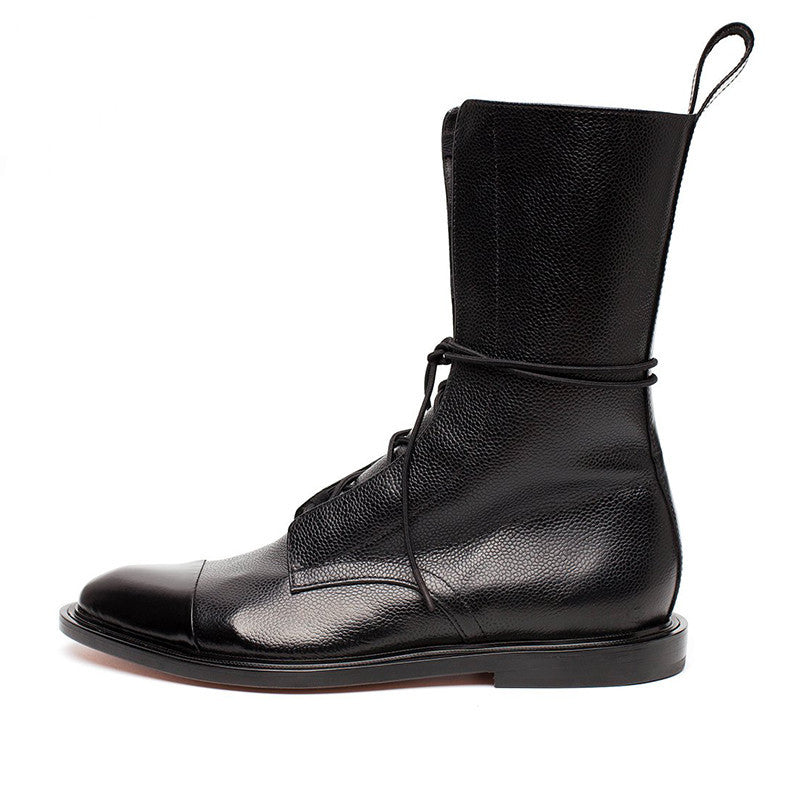Damen Stiefeletten Elegante Braun Lederschuhe