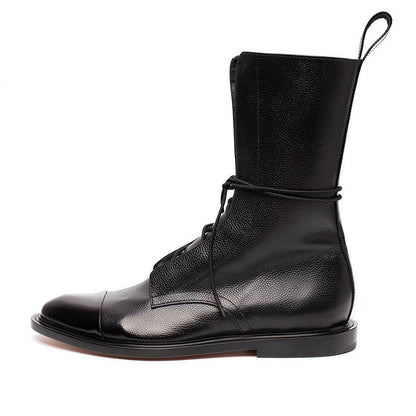 Damen Stiefeletten Elegante Braun Lederschuhe