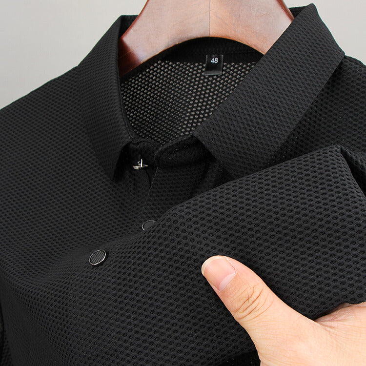 Elegantes Seiden Poloshirt Herren Qualität