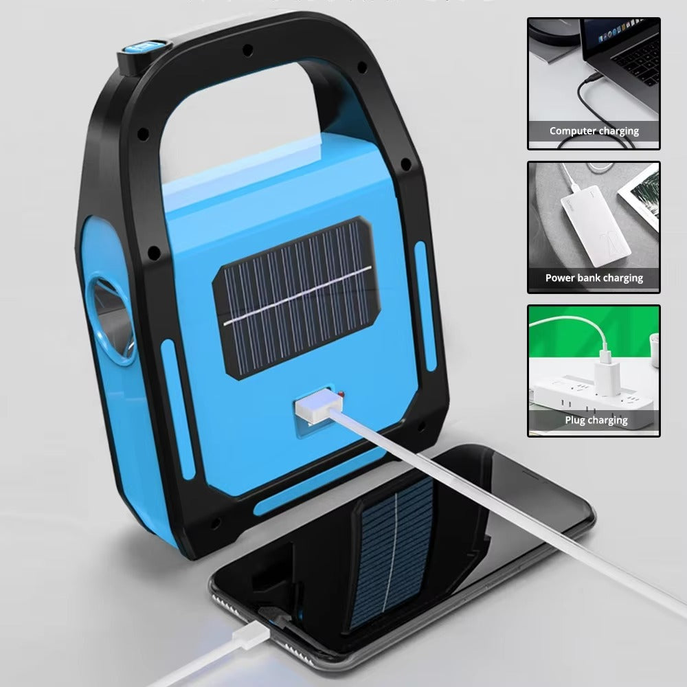 USB Powerbank Lampe Solar Wiederaufladbar Camping