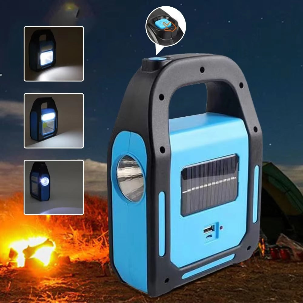 USB Powerbank Lampe Solar Wiederaufladbar Camping