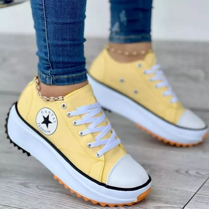 Orthopädische Schuhe Komfortabel Dicke Sohle Schnürsenkel