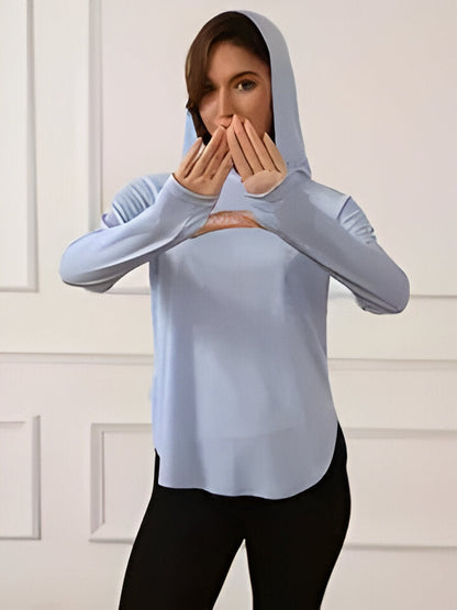 Damen Sonnenschutz Hoodie UV-Schutz Kapuze