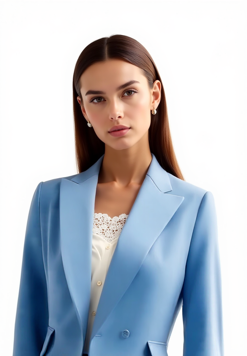 Damenschuhe passen nicht zum Anzug, also bleibt es ein Anzug. 
Maßgeschneiderter Damenanzug Elegant Blazer Hosen Set - BerlinGlamour