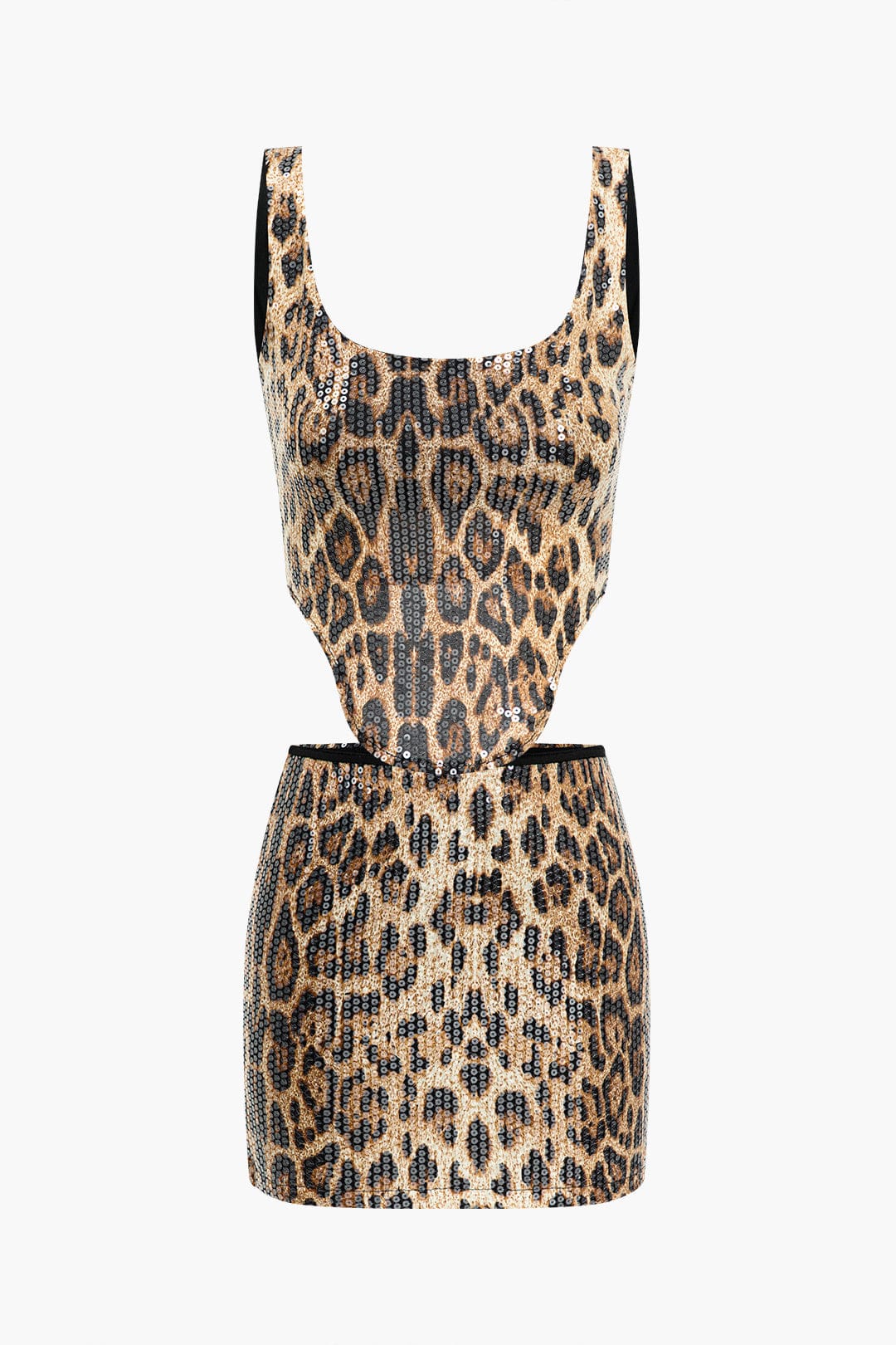 Leoprint Top und Minirock Set Damen Selbstbewusstes Outfit