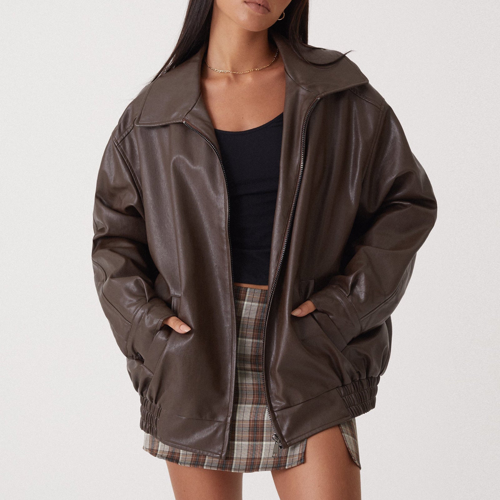 Damen Oversized Jacke Modern Großzugig - BerlinGlamour