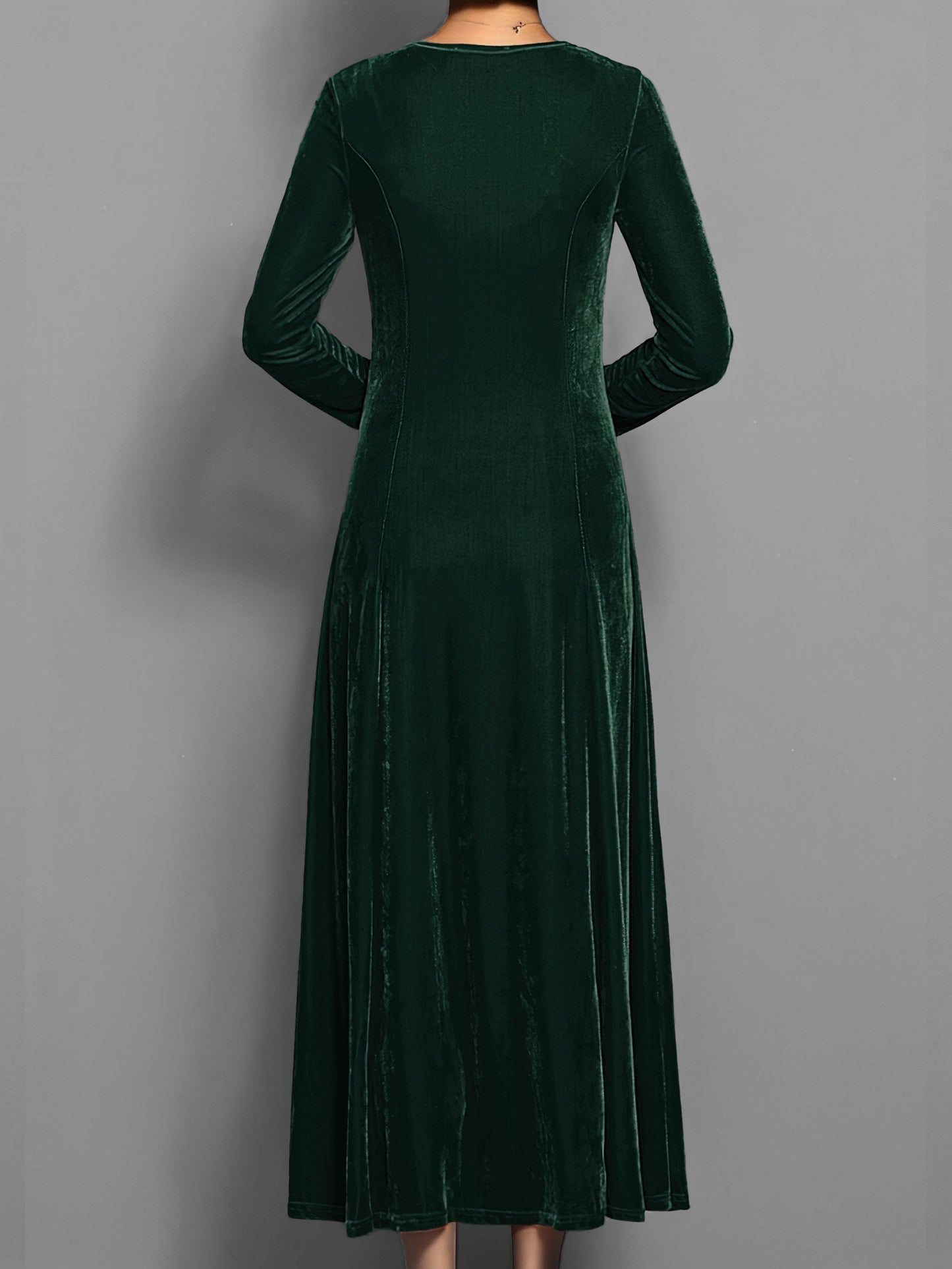 Damen Kleid Lang Slim Fit Abendkleid Elegант