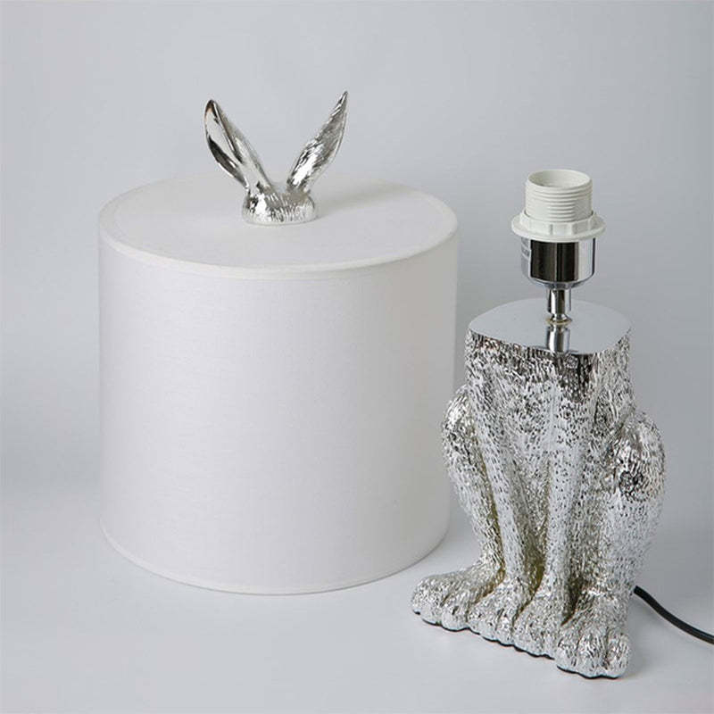 Kaninchen Tischlampe Gold Dekorativ mit Schirm