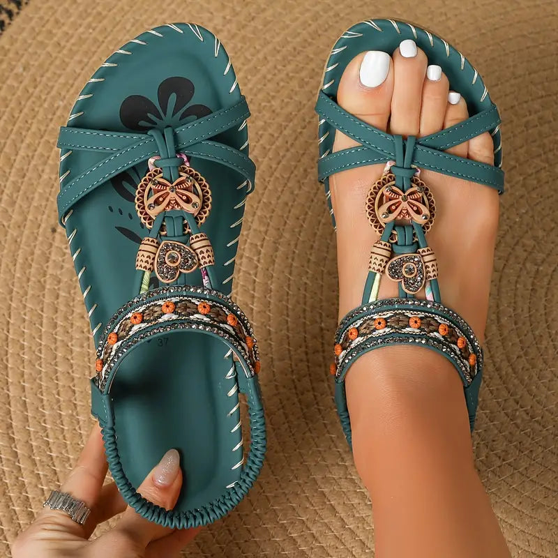 Orthopädische Sandalen Damen Elegante Strass Schuhe