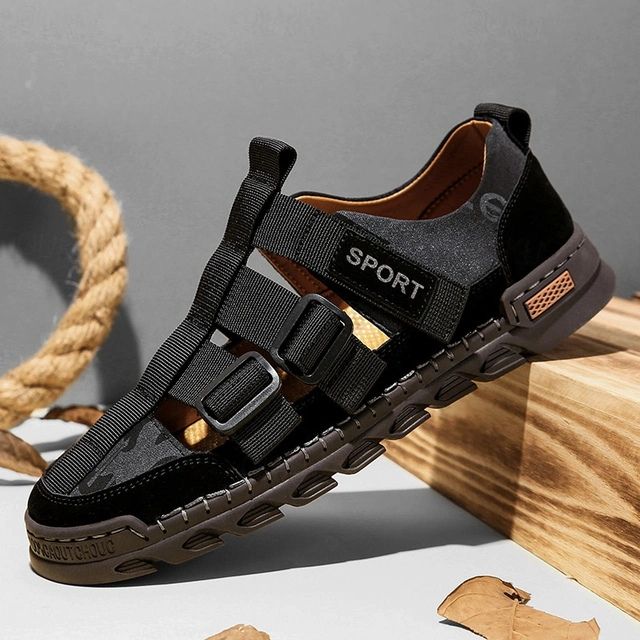 Herrensandalen Atmungsaktiv Sommer Bequem - BerlinGlamour