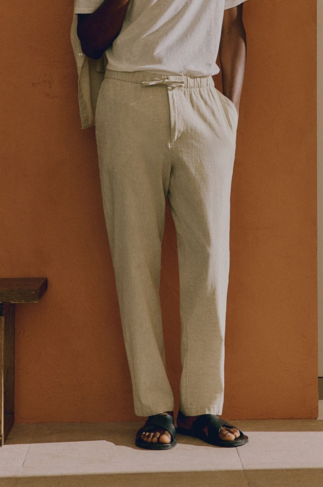 Herrenhose Slim Fit mit Kordelzug Modern Bequem