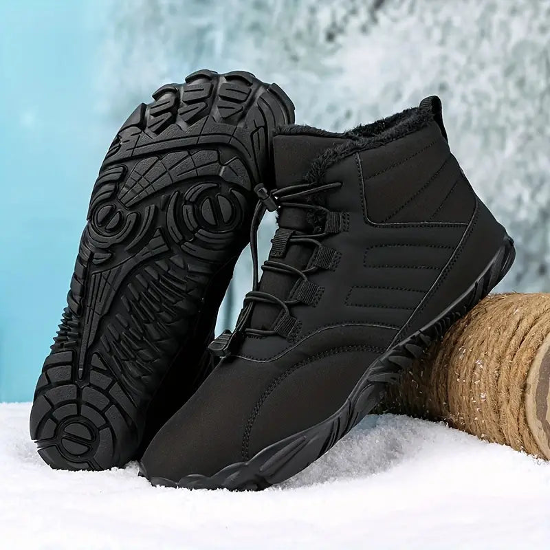 Wasserdichte Herrenschuhe Warm Plüschfutter Winterstiefel