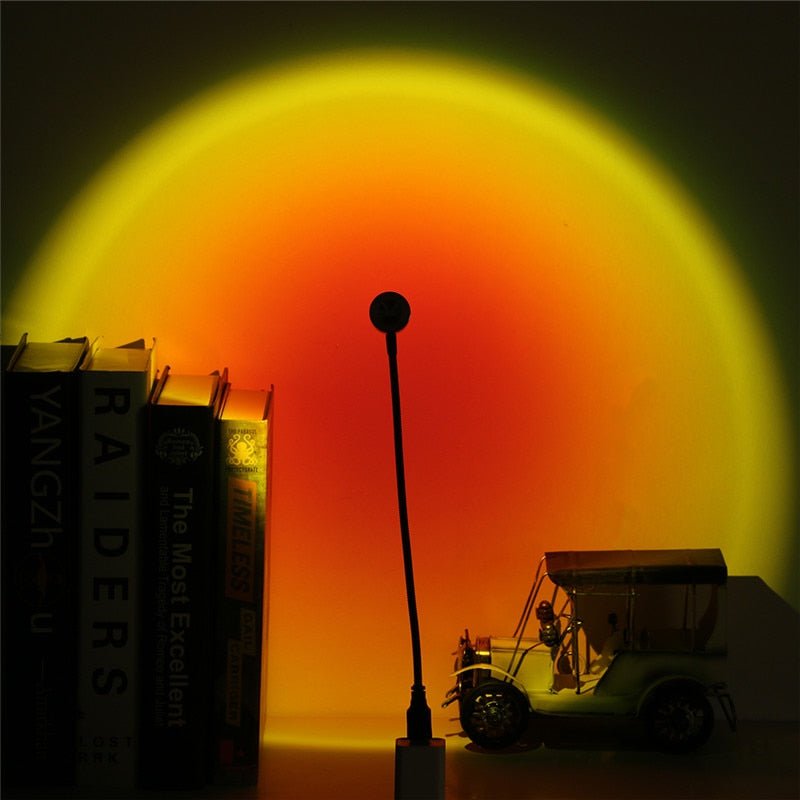 Moderne Sonnenuntergangs Lampe Dekorativ Ästhetisch