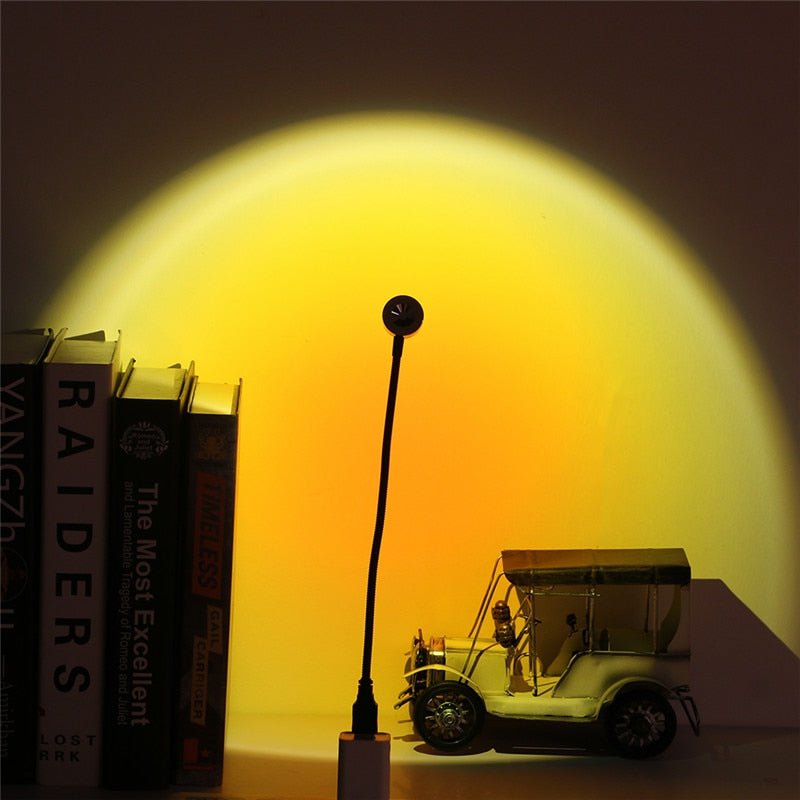 Moderne Sonnenuntergangs Lampe Dekorativ Ästhetisch