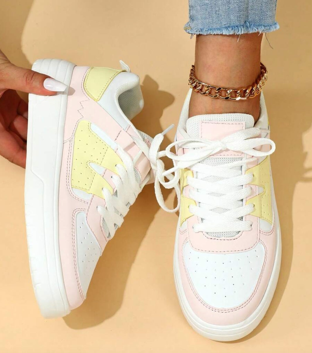 Damen Sneaker Trendy Sportliche Mode Schuhe