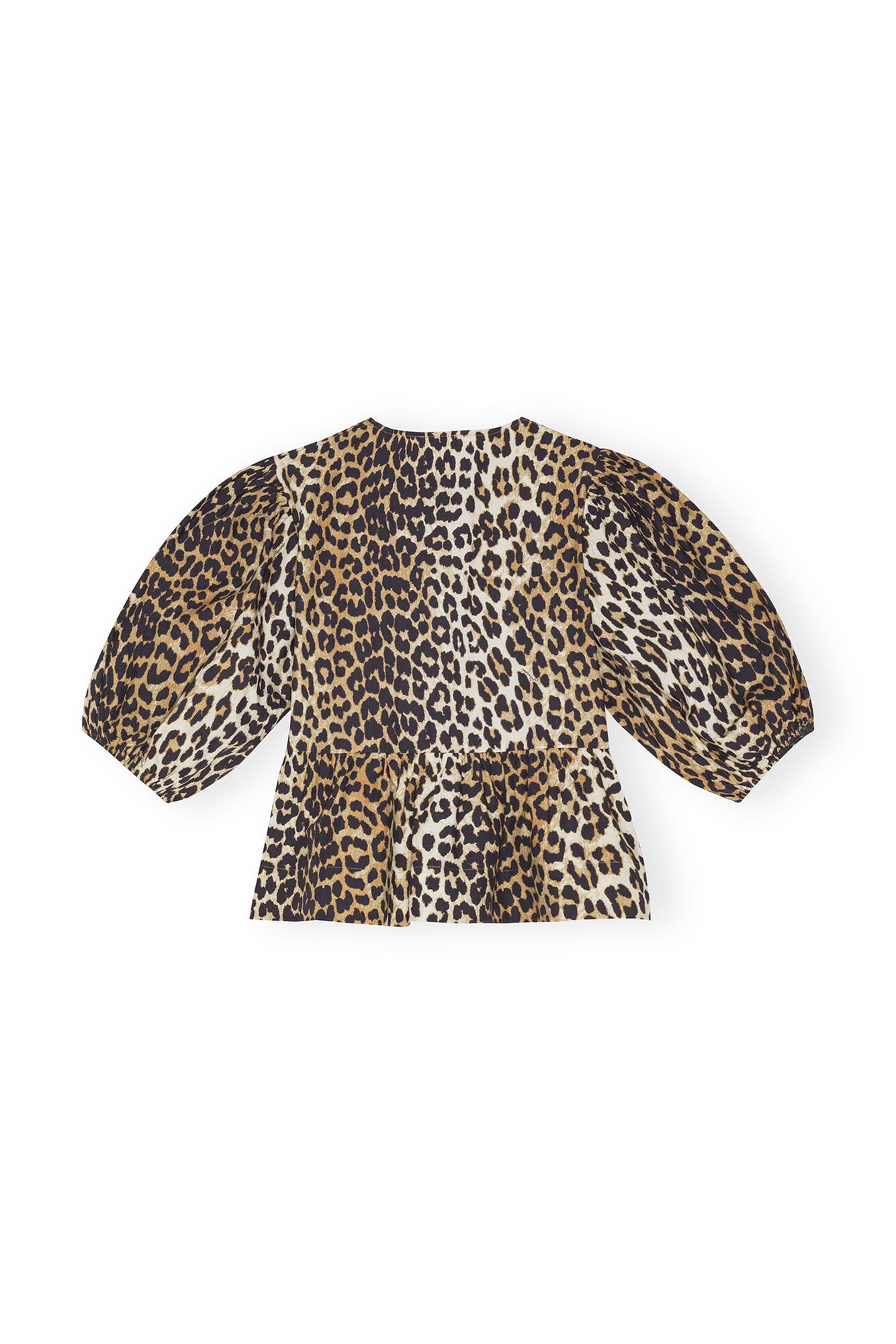 Elegante Damenbluse Puffärmel Schleife Modern