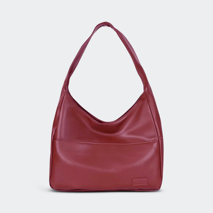 Elegante Ledertasche Damen Schicke Handtasche Schwarz