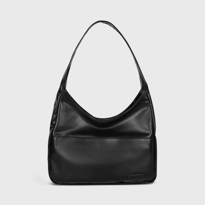Elegante Ledertasche Damen Schicke Handtasche Schwarz