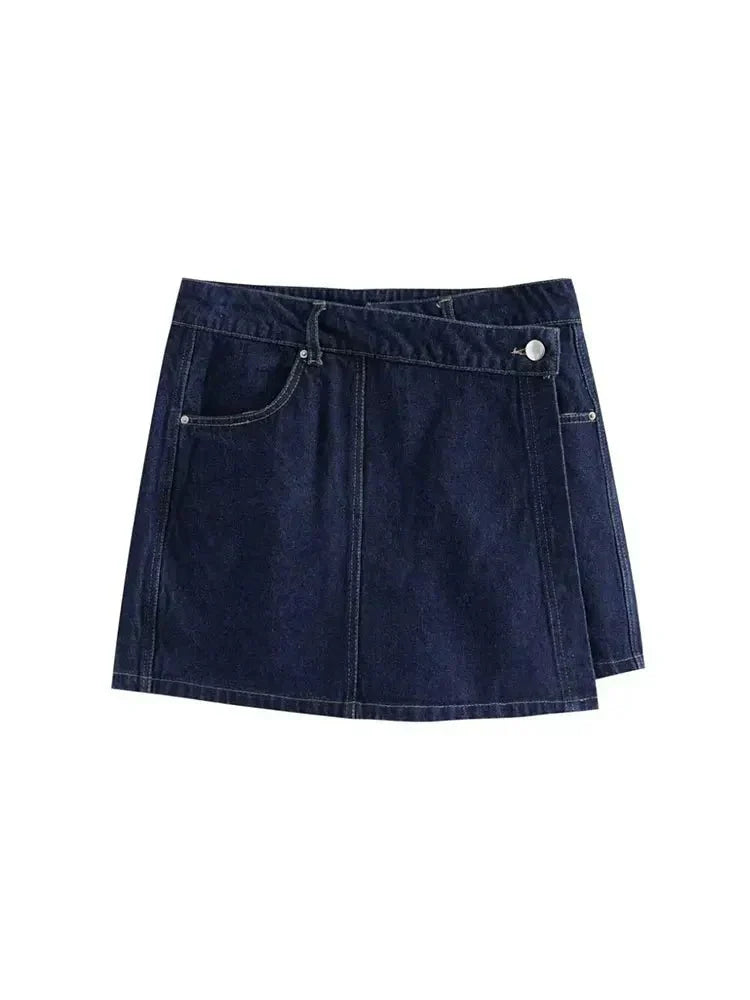 Denim Zweiteiler Kurzarm Jacke Damen Jeansanzug