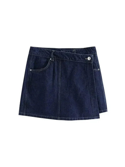 Denim Zweiteiler Kurzarm Jacke Damen Jeansanzug