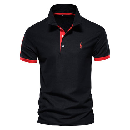 Polo Shirt Zweifarbig Sportlich Trendy Herren