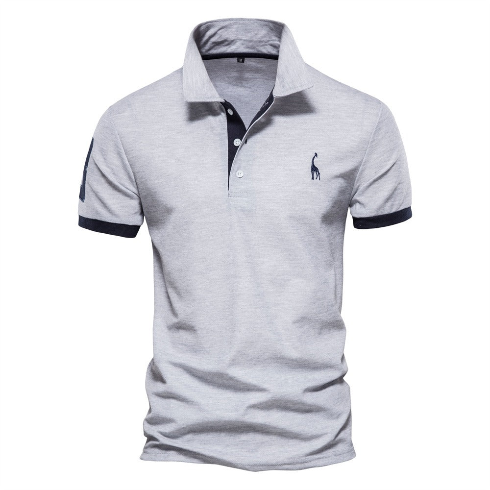 Polo Shirt Zweifarbig Sportlich Trendy Herren