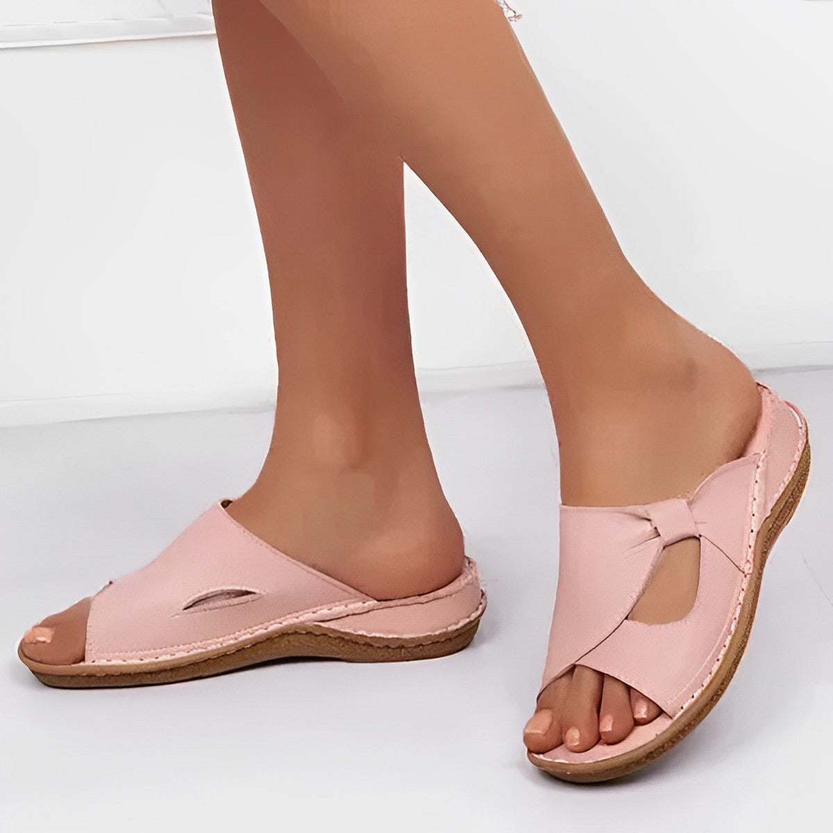 Damen-Sandalen Alfryda: Orthopädisch, aus Leder, komfortabel, stylisch und stützend