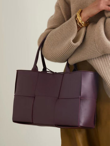 Lederhandtasche Modern Gewebt Elegante Damenhandtasche