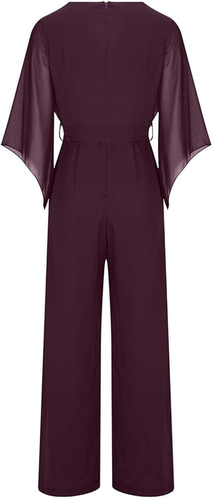 Einteiliger Jumpsuit Damen Elegant Party