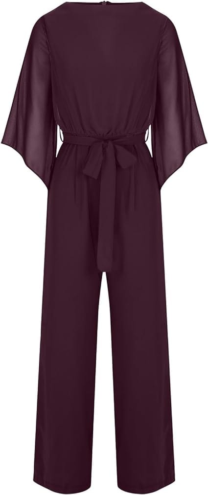 Einteiliger Jumpsuit Damen Elegant Party
