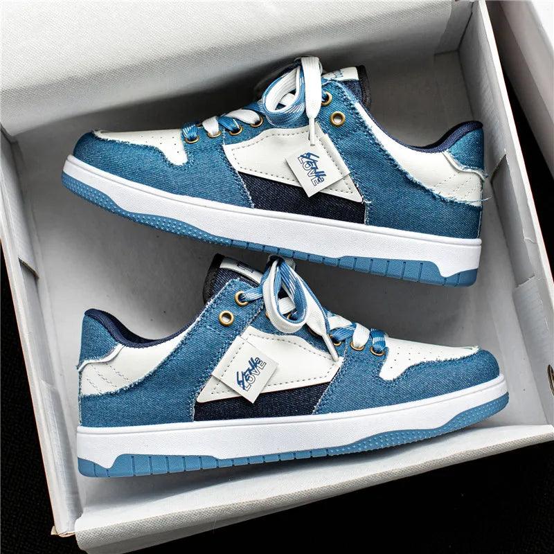 Skate Schuhe Niedrig Kontrast Schnürsenkel Sportlich