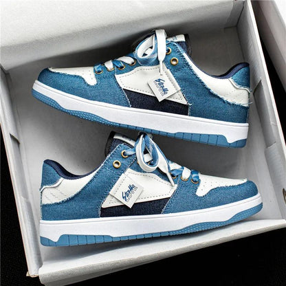Skate Schuhe Niedrig Kontrast Schnürsenkel Sportlich