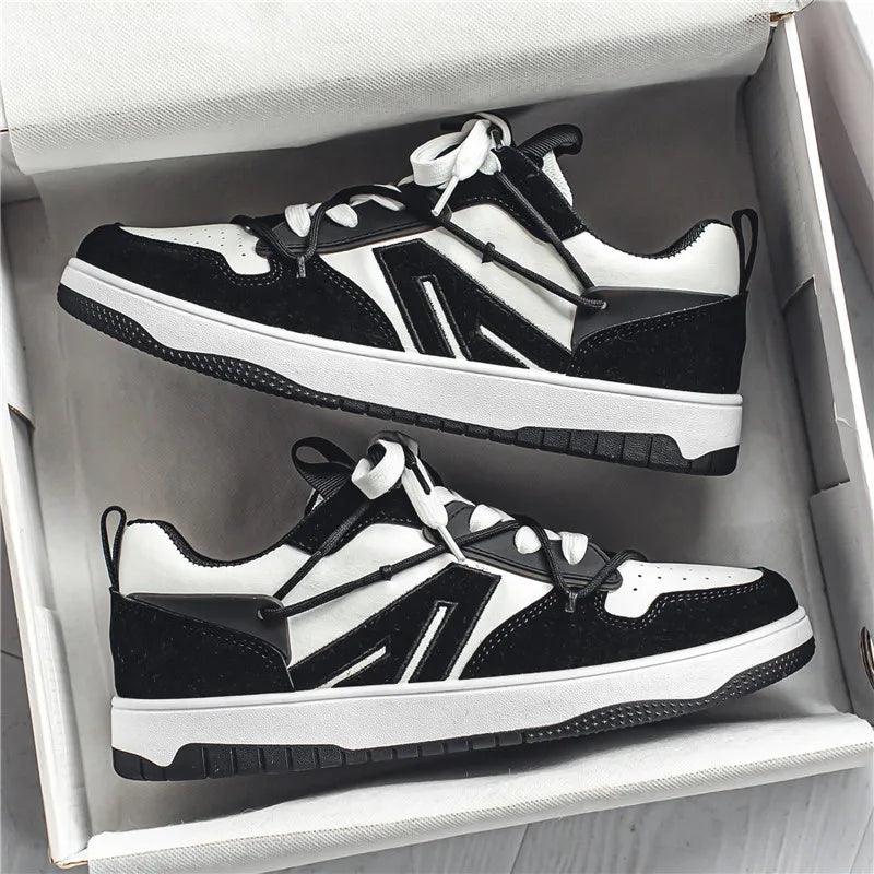 Skate Schuhe Niedrig Kontrast Schnürsenkel Sportlich