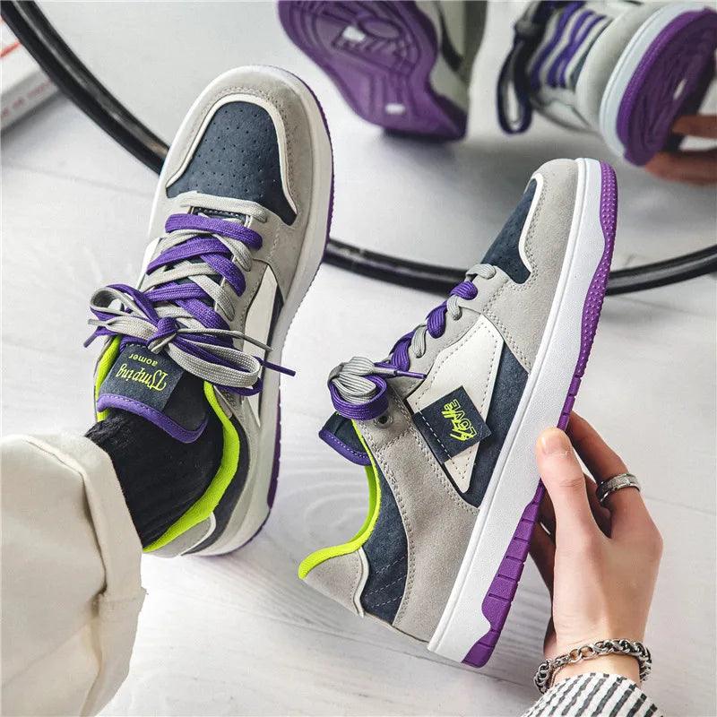 Skate Schuhe Niedrig Kontrast Schnürsenkel Sportlich