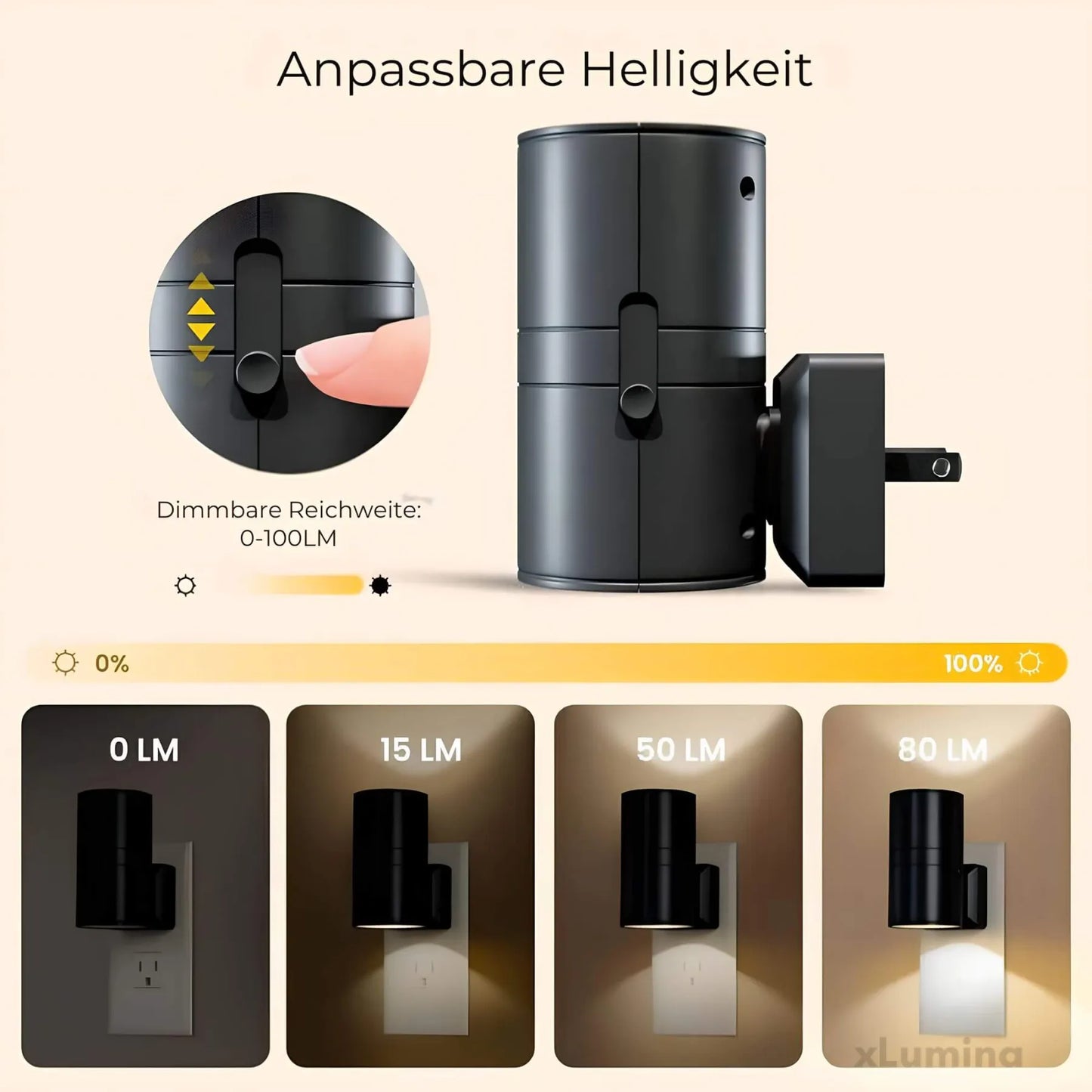 Nachtlicht Dimmbar Plug-in LED Modern