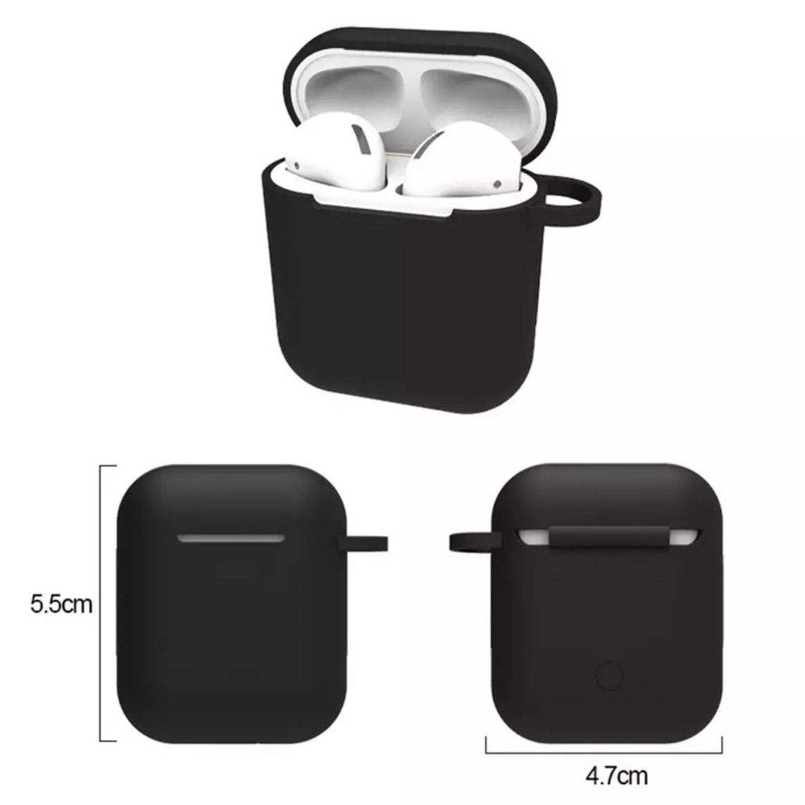 AirPods Hülle Weich Silikon Schutzhülle Transparent