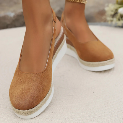 Große Sandalen Damen Heidi Stil Breite Passform