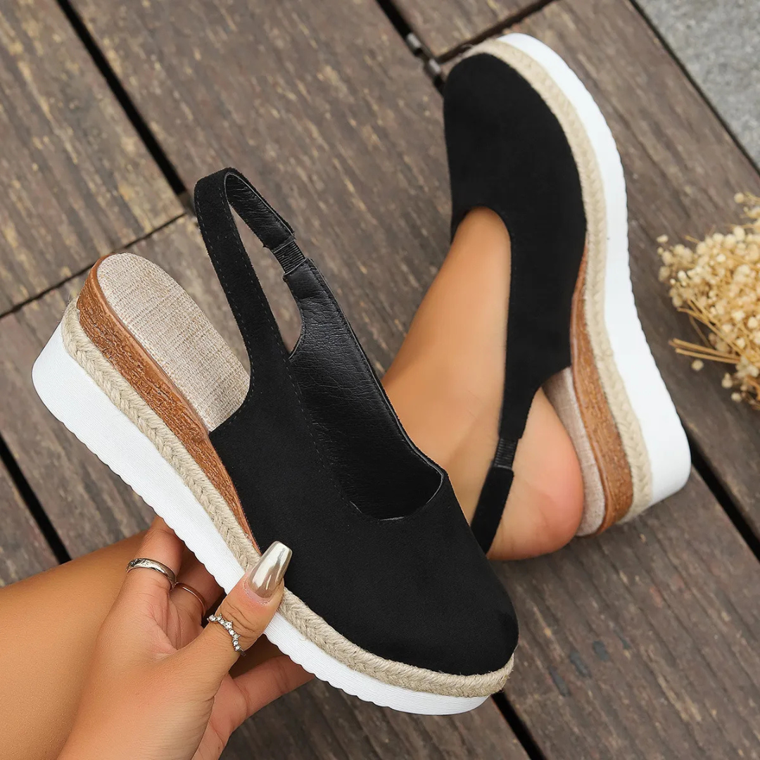 Große Sandalen Damen Heidi Stil Breite Passform - BerlinGlamour