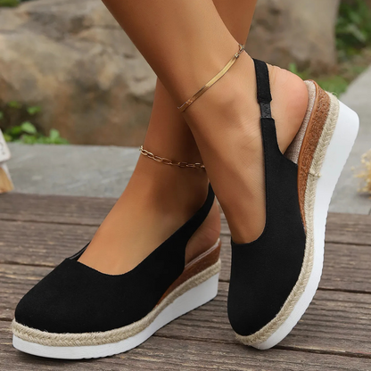 Große Sandalen Damen Heidi Stil Breite Passform