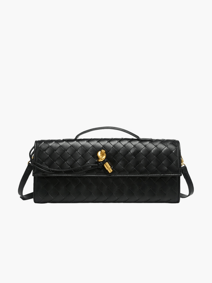Elegante Gewebte Handtasche Goldverschluss Luxus - BerlinGlamour