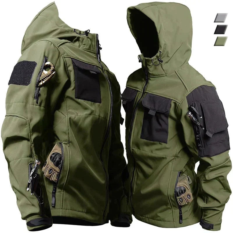 Herren Tactical Softshelljacke Warm Wasserdicht - BerlinGlamour